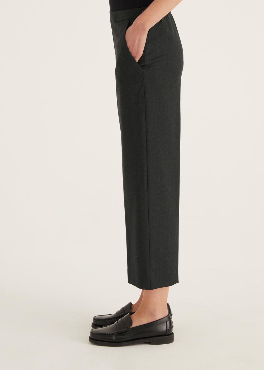 Rosso35 Pantalone dritto con elastico dietro in vita In Linea