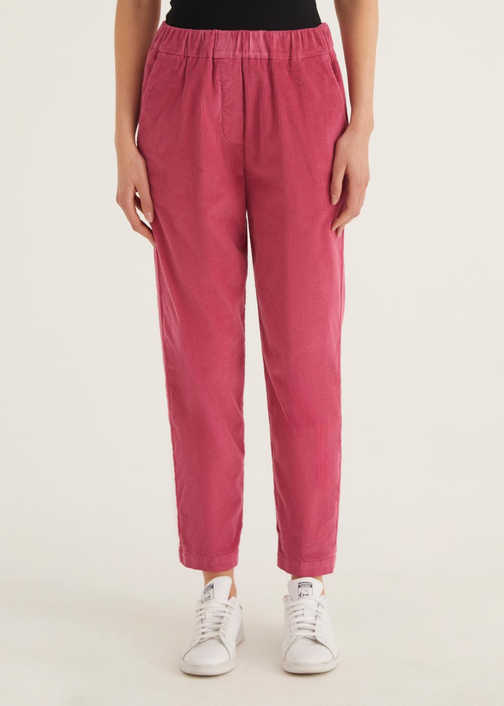 Rosso35 Pantalone dritto con elastico in vita Qualità