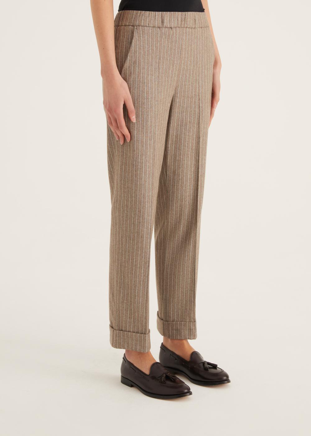 Rosso35 Pantalone dritto con elastico in vita Vendita