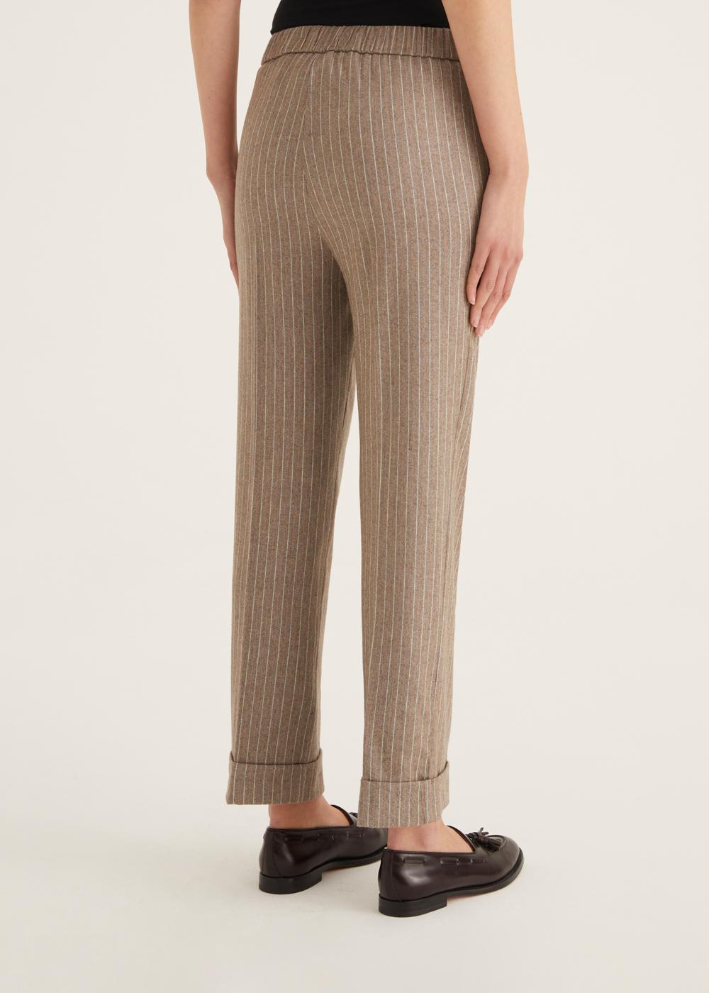 Rosso35 Pantalone dritto con elastico in vita Vendita