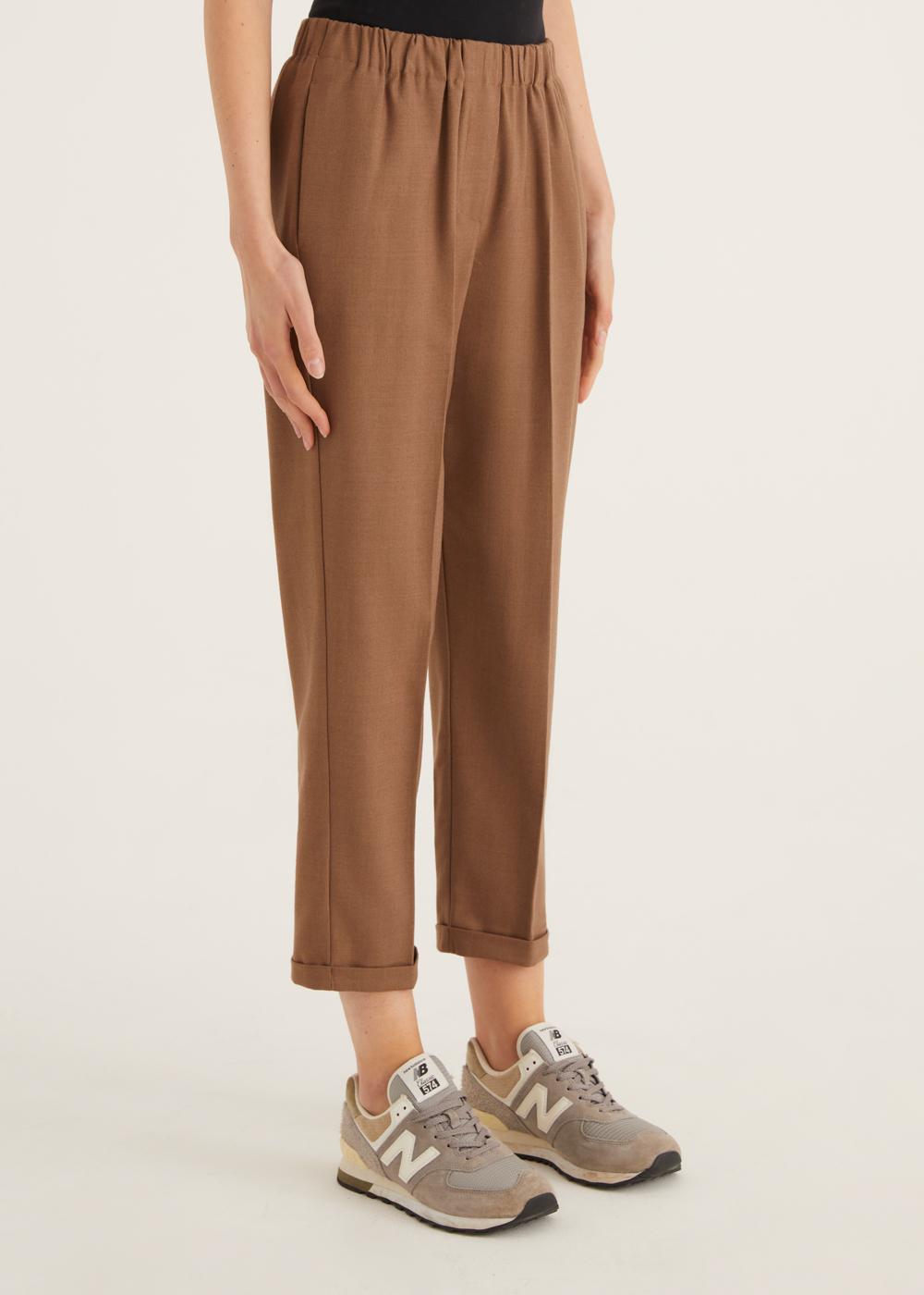 Rosso35 Pantalone dritto con elastico in vita Promozione