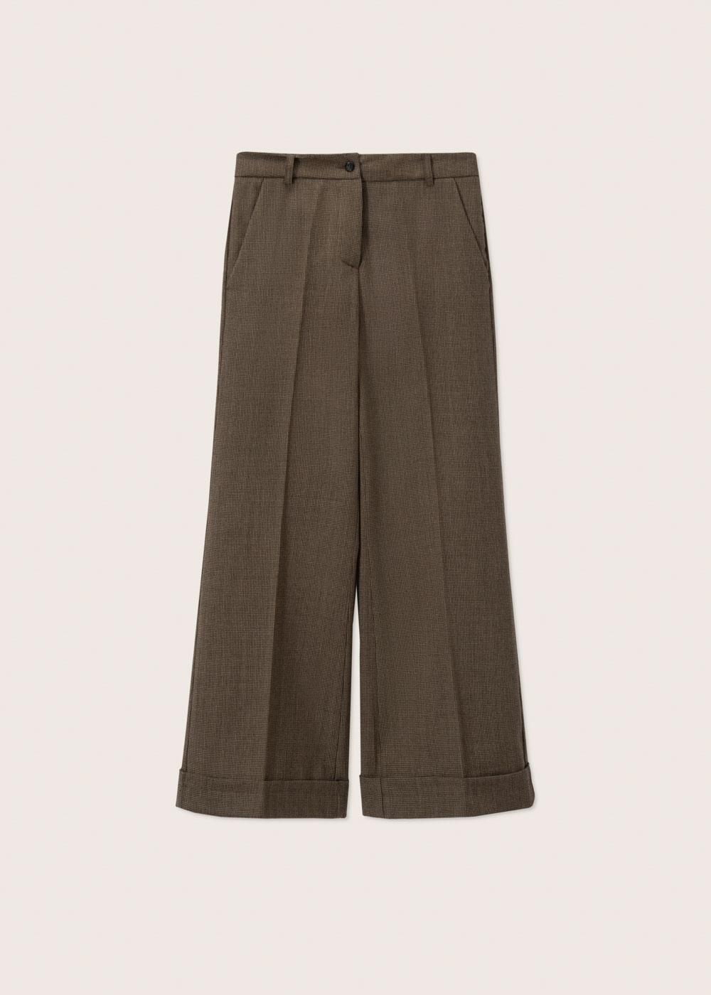 Rosso35 Pantalone svasato con risvolto Qualità Garantita