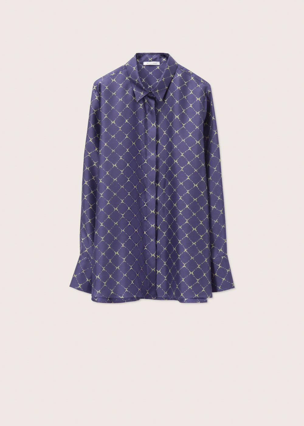 Rosso35 Camicia a uomo in seta stampata Fino Al -60%