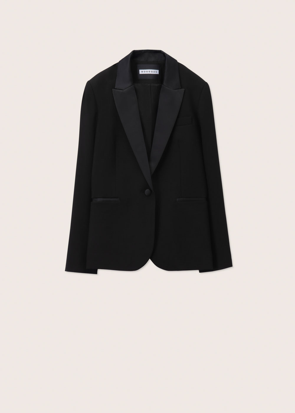 Rosso35 Blazer accostato con rever in raso I Più Venduti