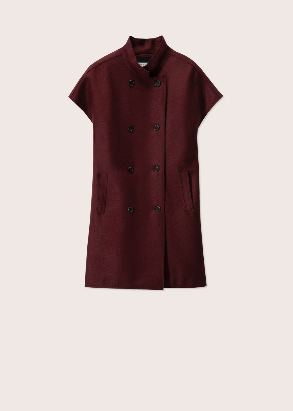 Rosso35 Cappotto doppiopetto senza maniche taglio vivo Soddisfazione Garantita