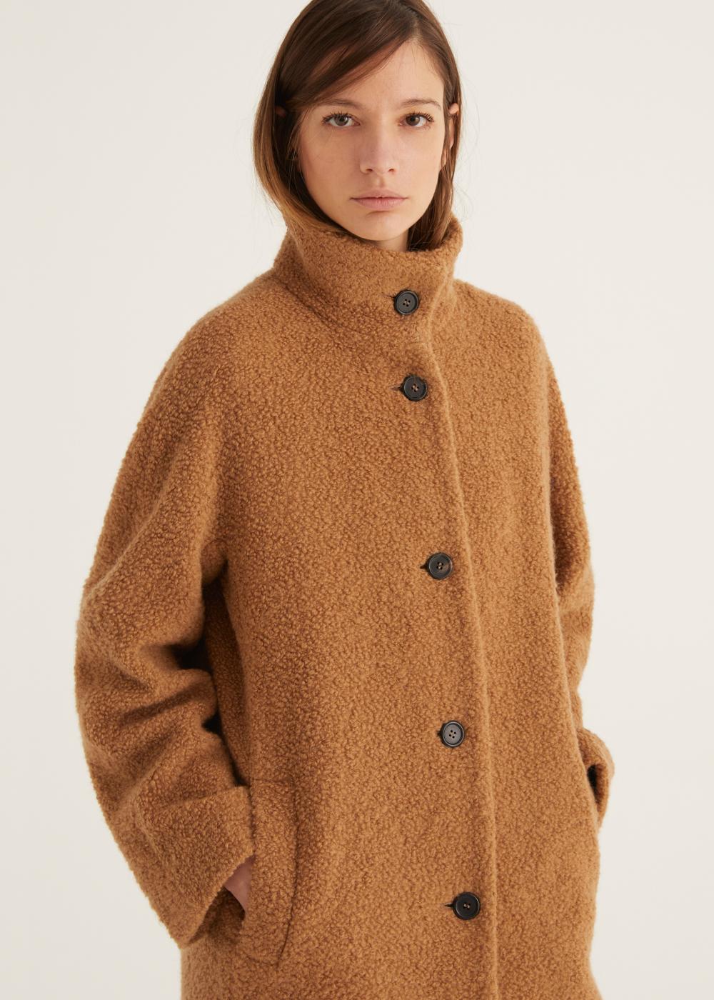 Rosso35 Cappotto lungo collo in piedi Negozi Online