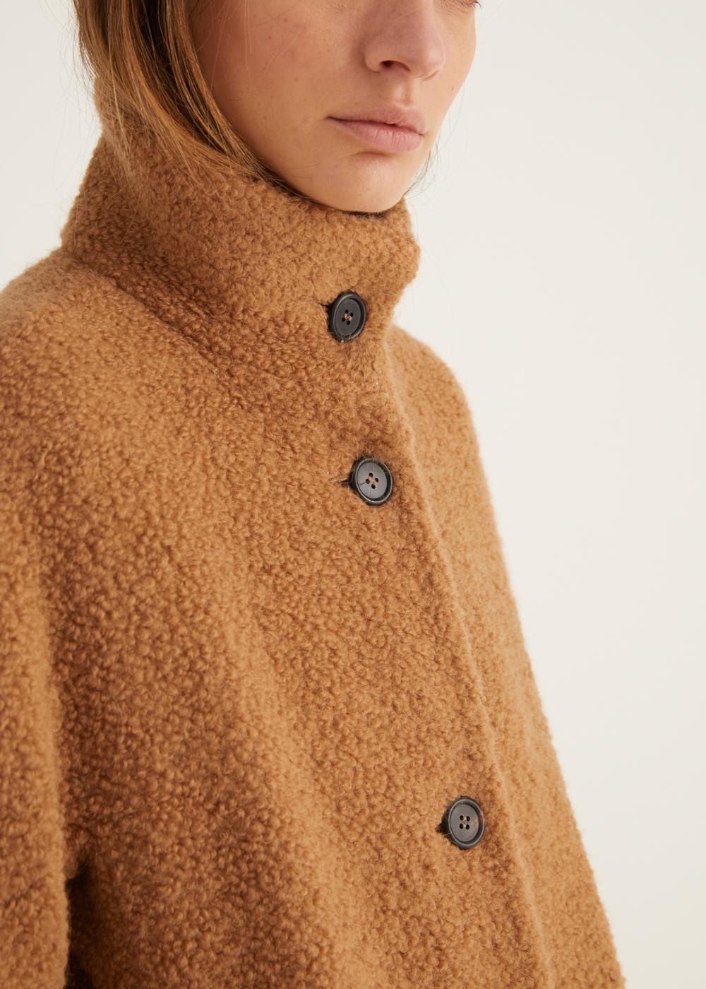 Rosso35 Cappotto lungo collo in piedi Negozi Online