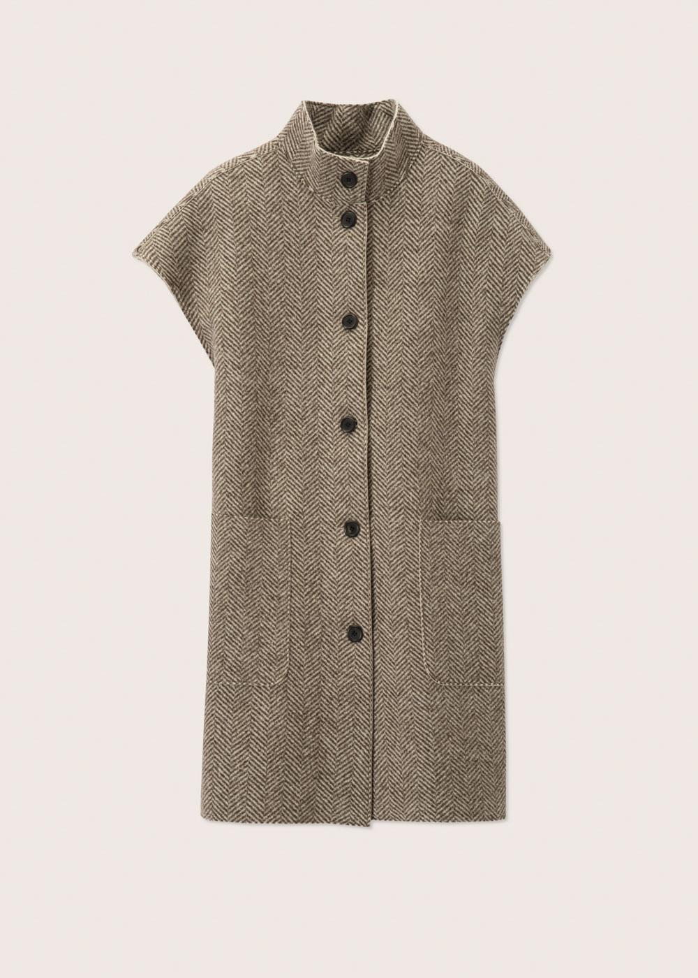 Rosso35 Cappotto senza maniche taglio vivo Shopping Online