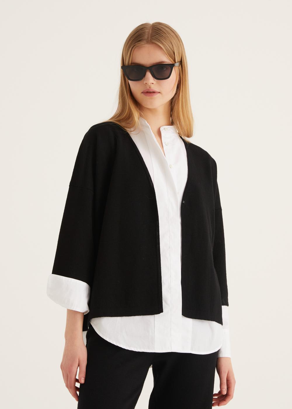 Rosso35 Cardigan in punto milano Italia