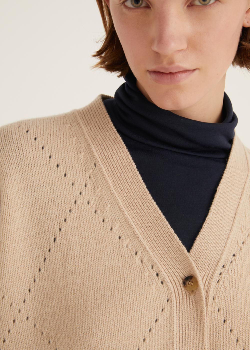 Rosso35 Cardigan motivo rombo In Linea