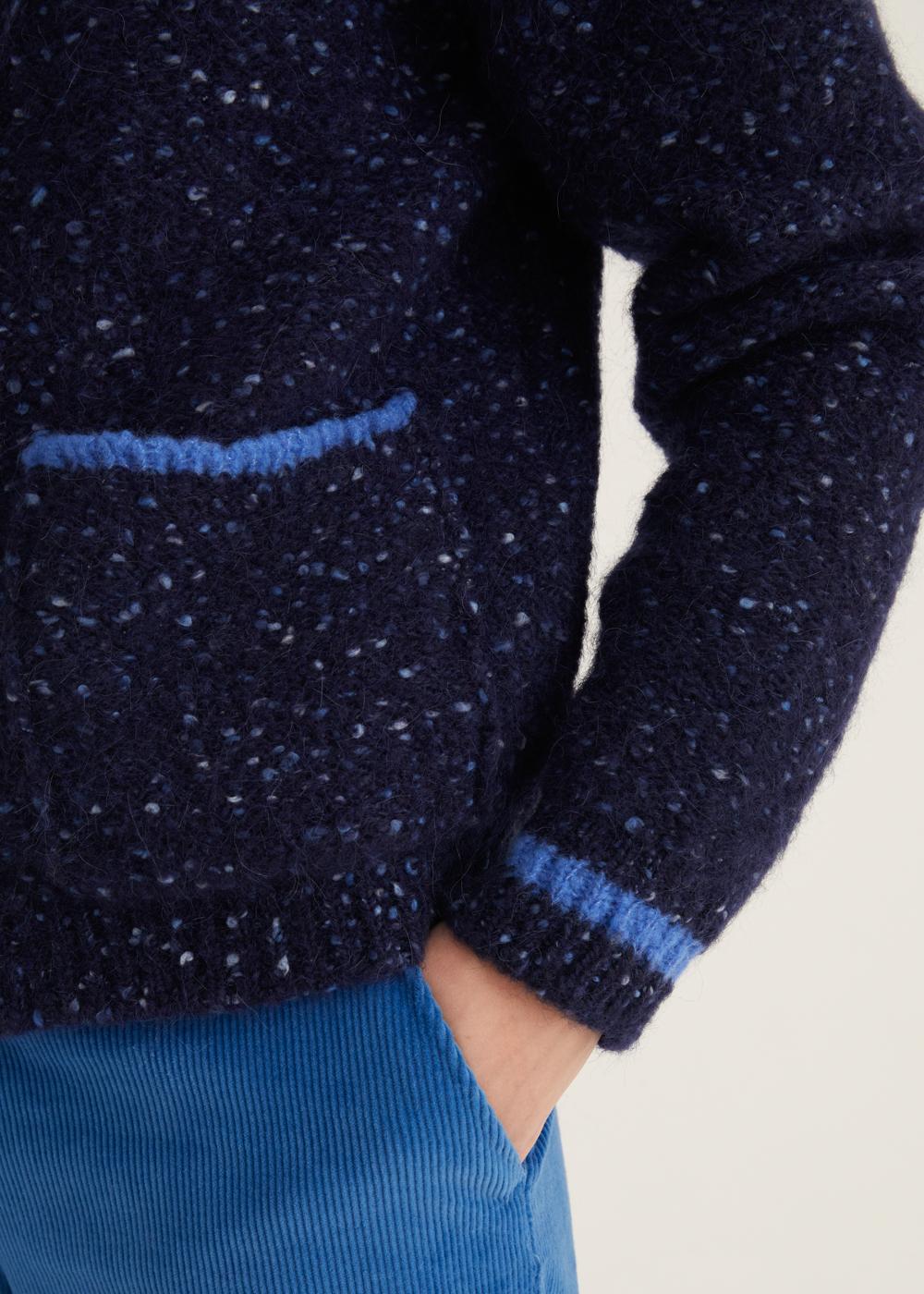 Rosso35 Cardigan oversize con contrasti Nuovo
