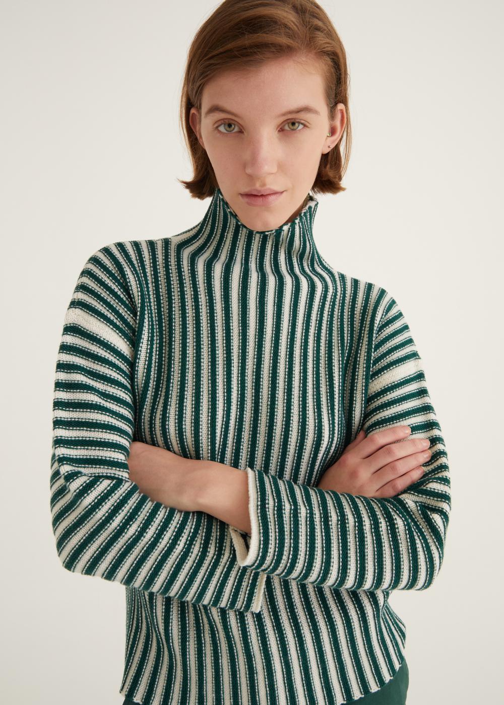 Rosso35 Maglia a righe collo alto Spedizione Gratuita