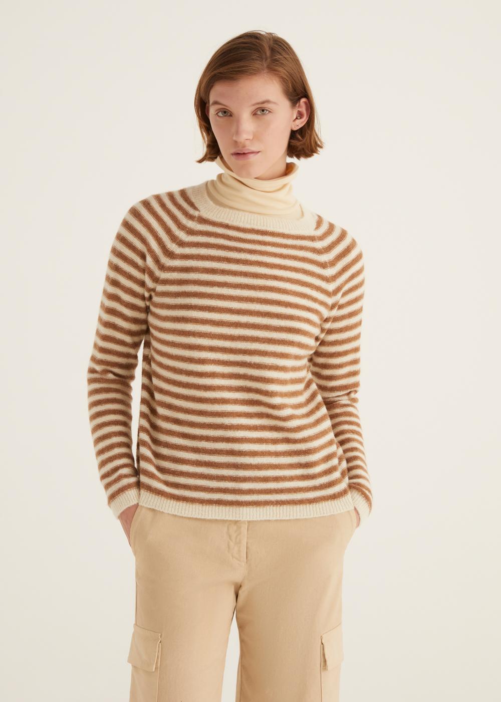Rosso35 Maglia girocollo a righe