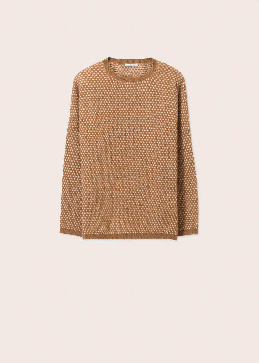 Rosso35 Maglia girocollo con micro motivo Shopping Online