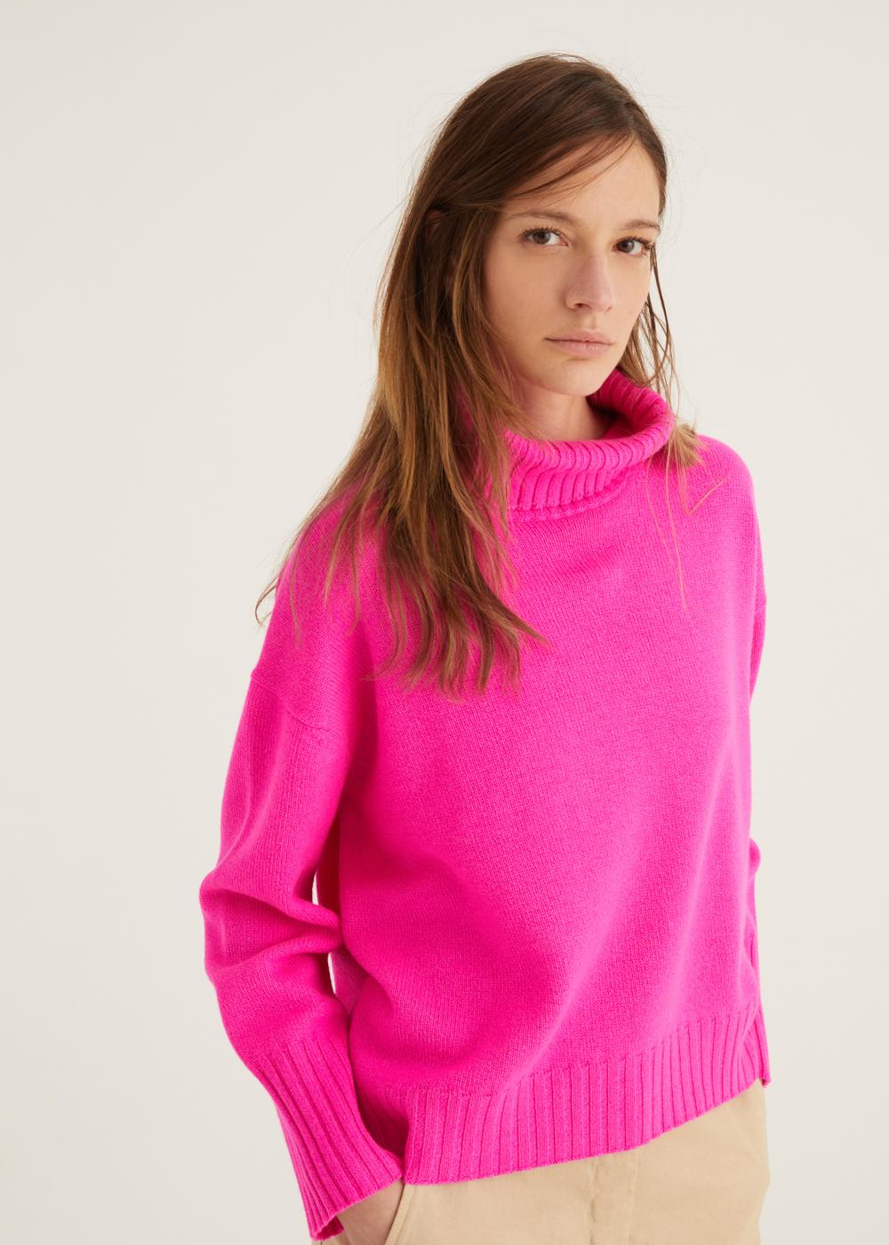 Rosso35 Maglia oversize collo alto Vendita Calda