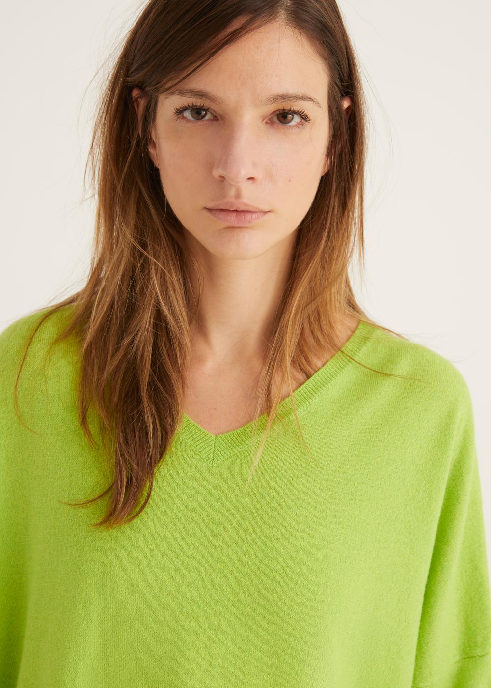 Rosso35 Maglia oversizescollo V Saldi Di Fabbrica