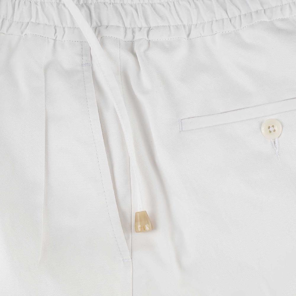 Rubinacci Vintage archive pantalone leisure in cotone bianco Vendita Economica