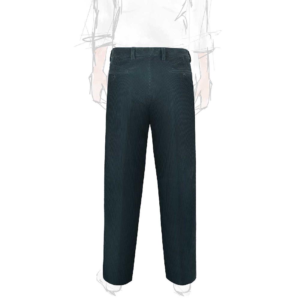 Rubinacci Vintage archive pantalone velluto a coste con pinces ottanio Saldi Di Fabbrica