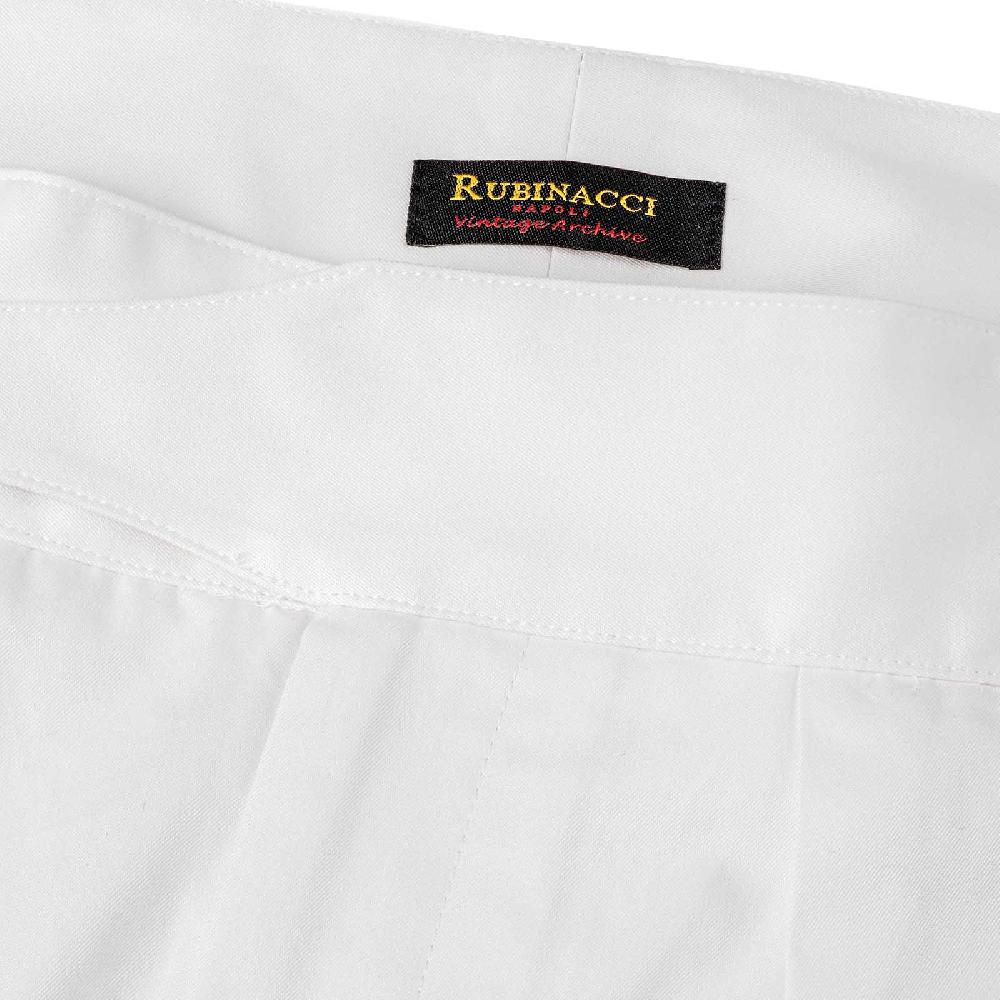 Rubinacci Vintage archive pantalone Manny in cotone bianco Vendite Flash