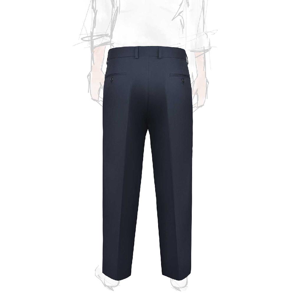Rubinacci Vintage archive pantalone in cotone blu Nuova