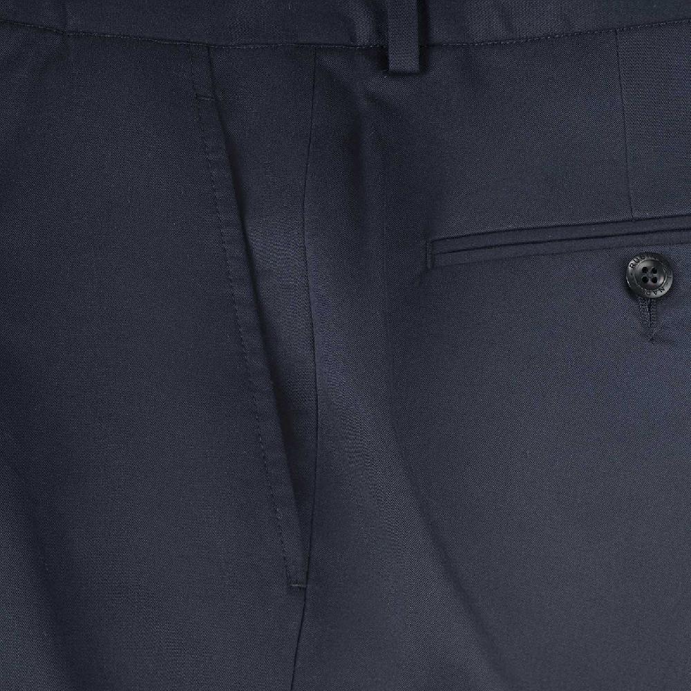 Rubinacci Vintage archive pantalone in cotone blu Nuova