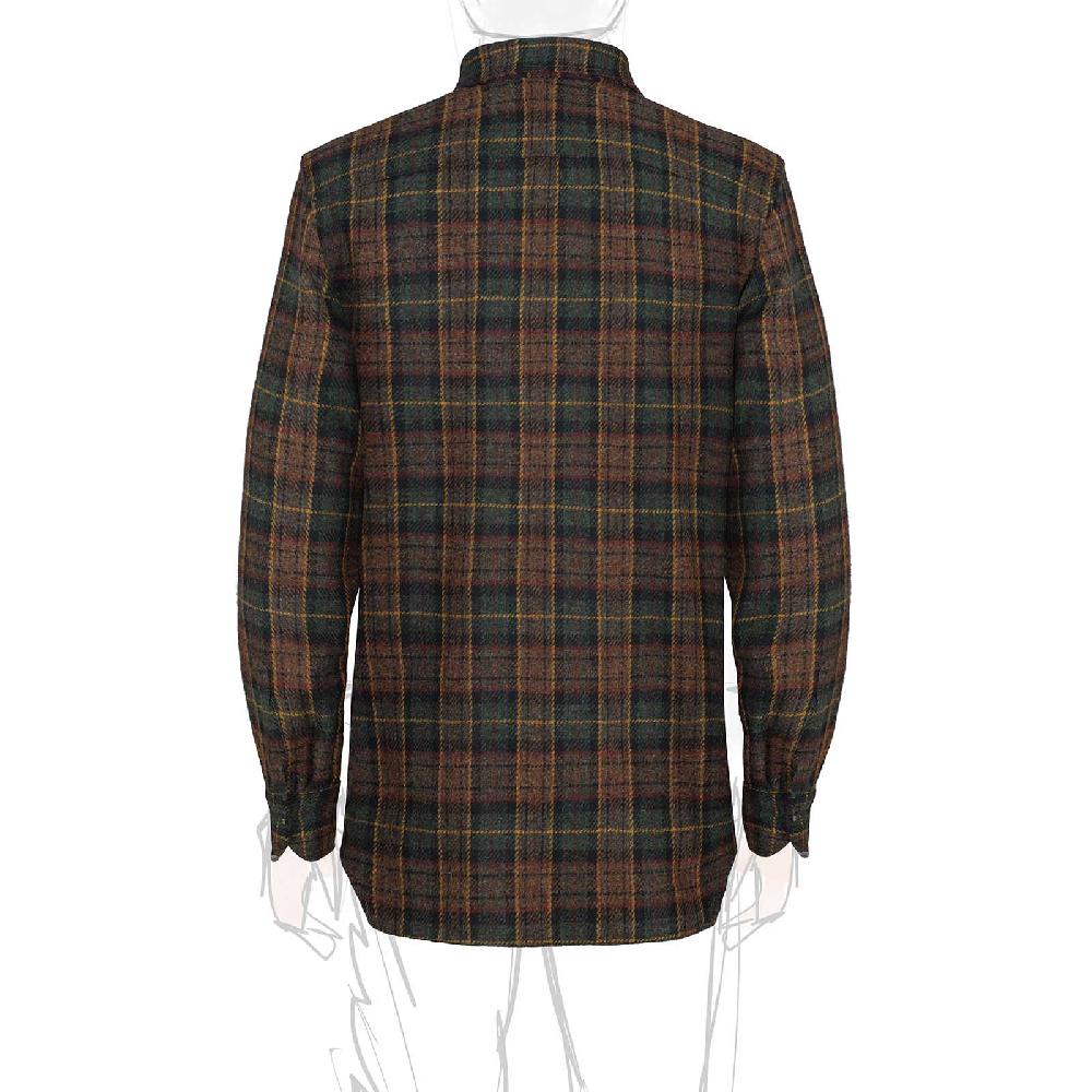 Rubinacci Vintage archive overshirt in lana tartan Italia