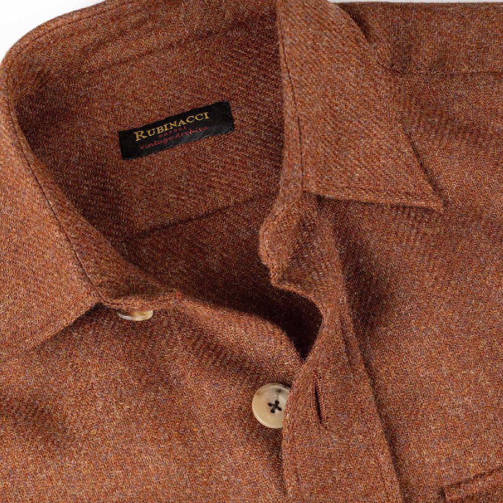 Rubinacci Vintage archive sahariana in lana ruggine Promozione Limitata
