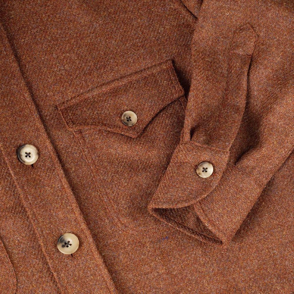Rubinacci Vintage archive sahariana in lana ruggine Promozione Limitata
