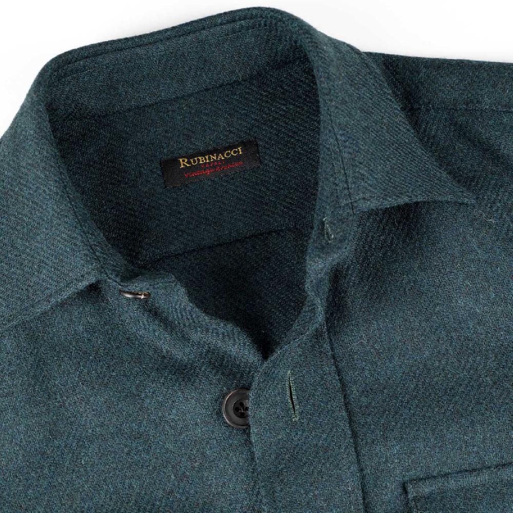 Rubinacci Vintage archive sahariana in lana verde Fino Al -60%