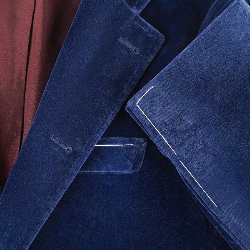 Rubinacci Vintage archive giacca Vienna in velluto blu Shopping Online