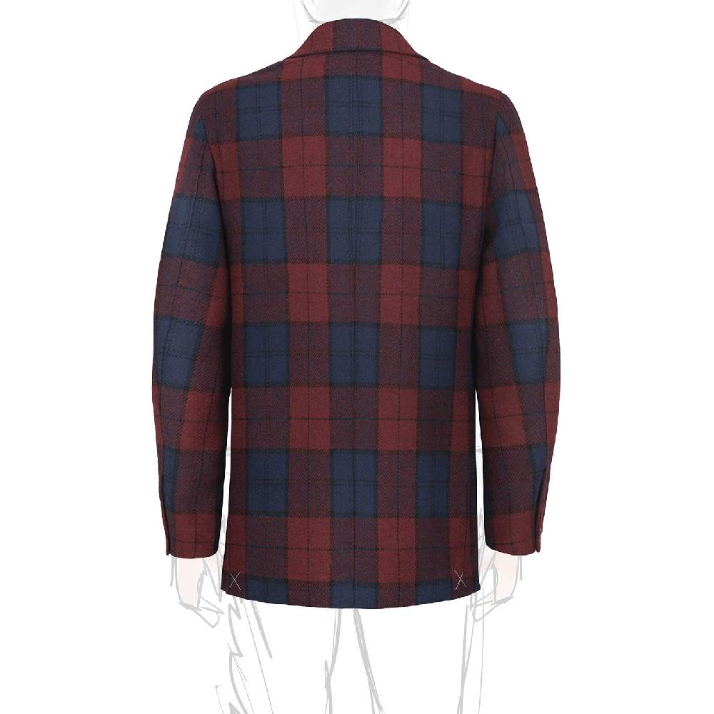 Rubinacci Vintage archive giacca tartan bordeaux Online