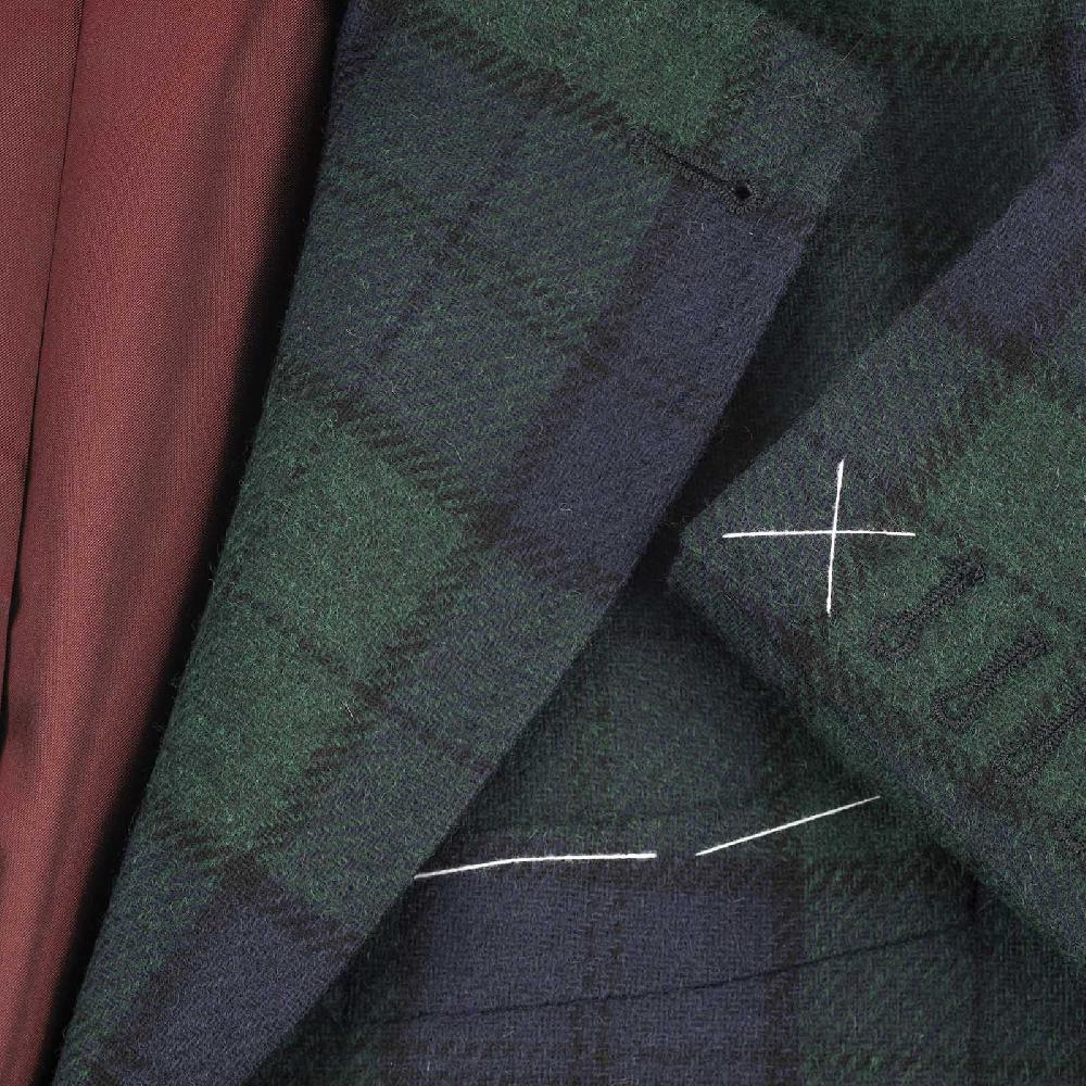 Rubinacci Vintage archive giacca tartan verde Outlet