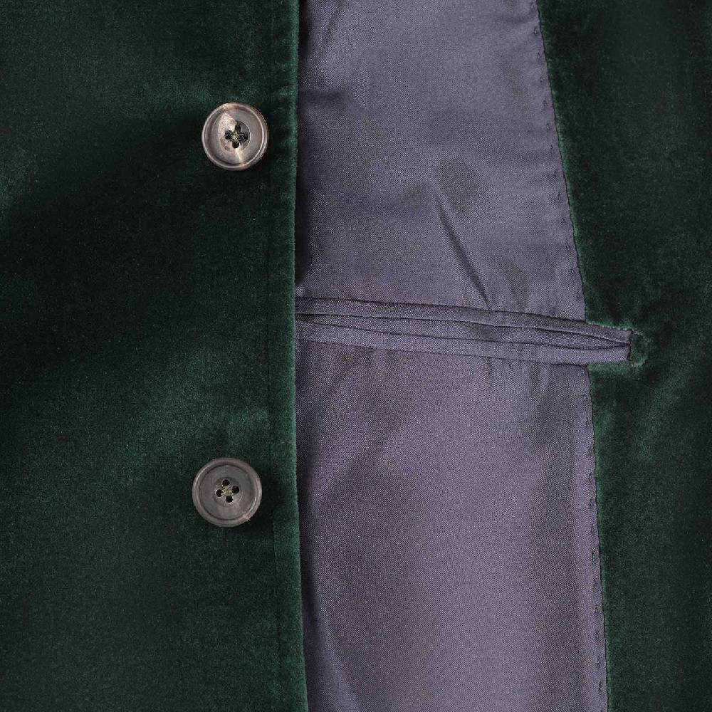 Rubinacci Vintage archive giacca Vienna in velluto verde In Vendita