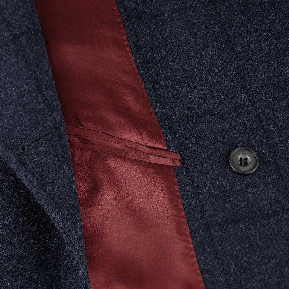 Rubinacci Vintage archive cappotto Ulster in lana a quadri blu Offerte