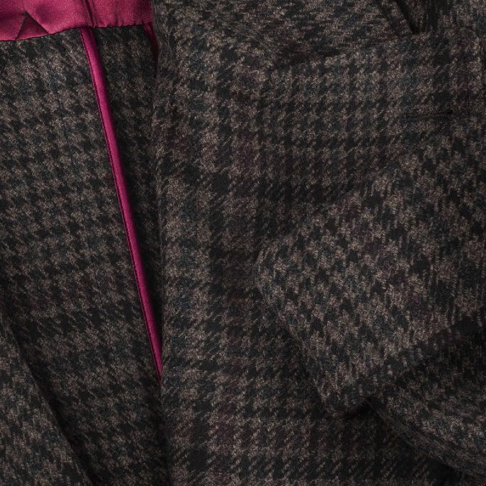 Rubinacci Vintage archive cappotto Ulster in lana e cashmere a quadri marrone I Più Venduti