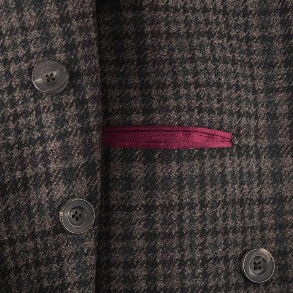 Rubinacci Vintage archive cappotto Ulster in lana e cashmere a quadri marrone I Più Venduti