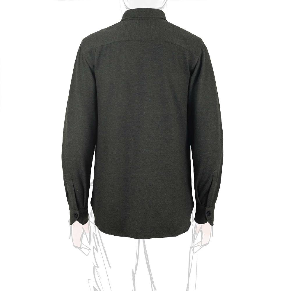 Rubinacci Overshirt in cashmere verde Spedizione Gratuita