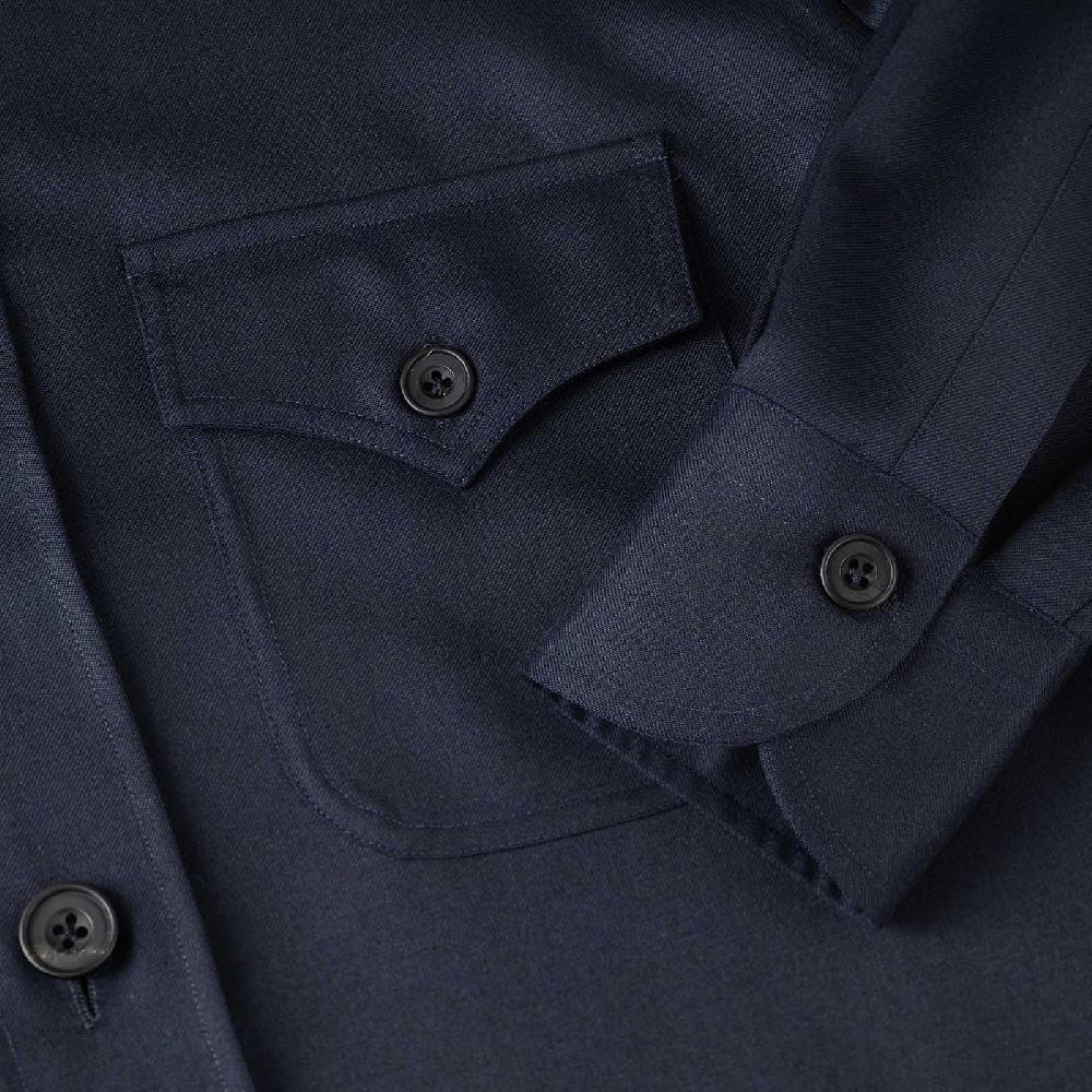 Rubinacci Sahariana in cashmere blu Negozi Online