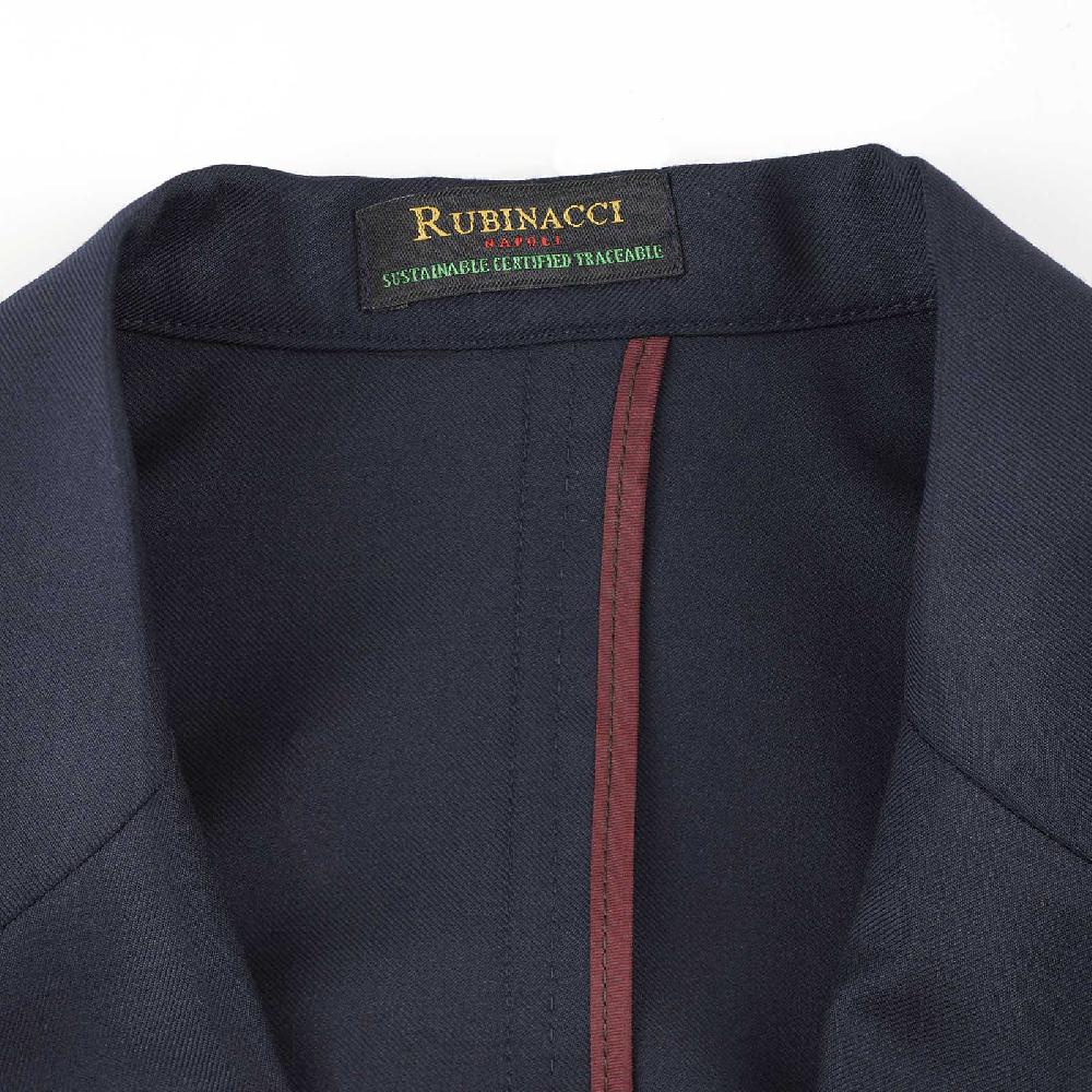 Rubinacci Giacca in Lana “Green Certified” blu Prezzo Ridotto