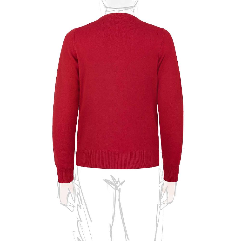 Rubinacci Girocollo in cashmere rosso Economico