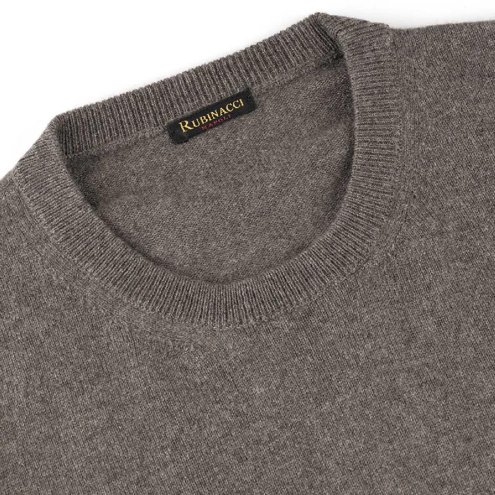 Rubinacci Girocollo in cashmere fango Online
