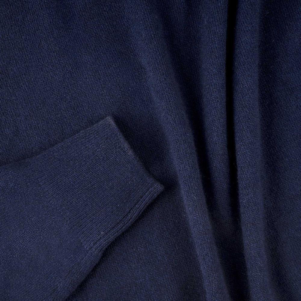 Rubinacci Polo in cashmere blu Outlet