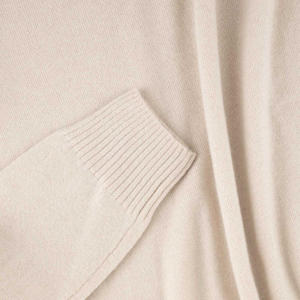 Rubinacci Collo alto in cashmere panna Saldi