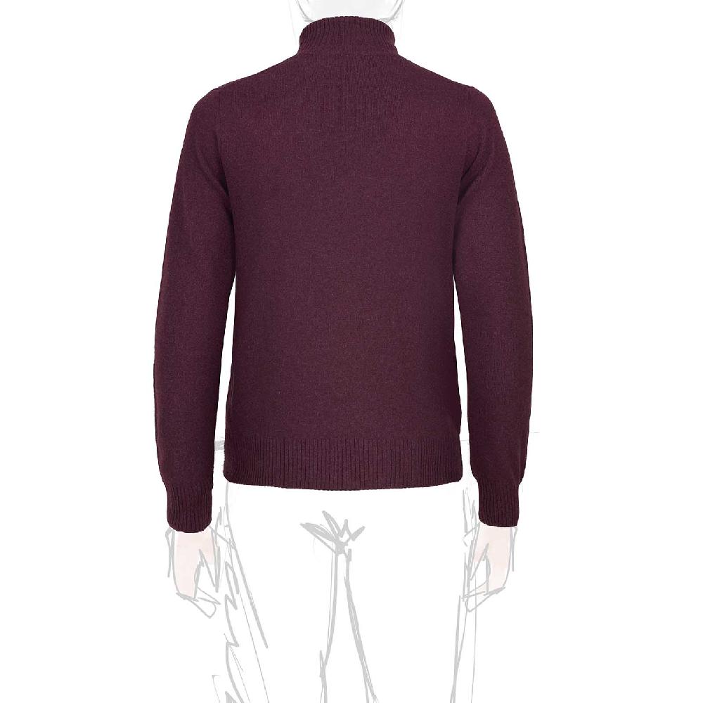 Rubinacci Collo alto in cashmere bordeaux Hotsell
