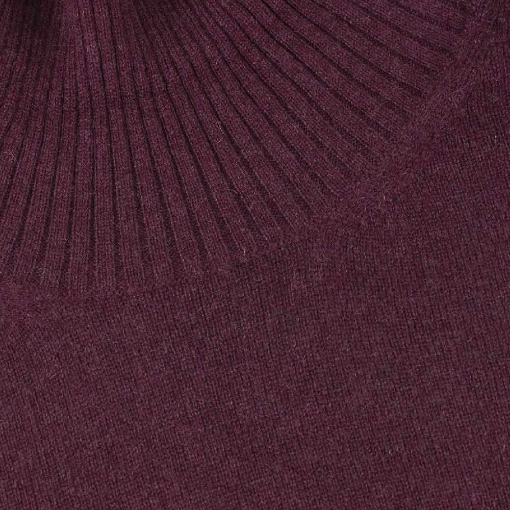 Rubinacci Collo alto in cashmere bordeaux Hotsell
