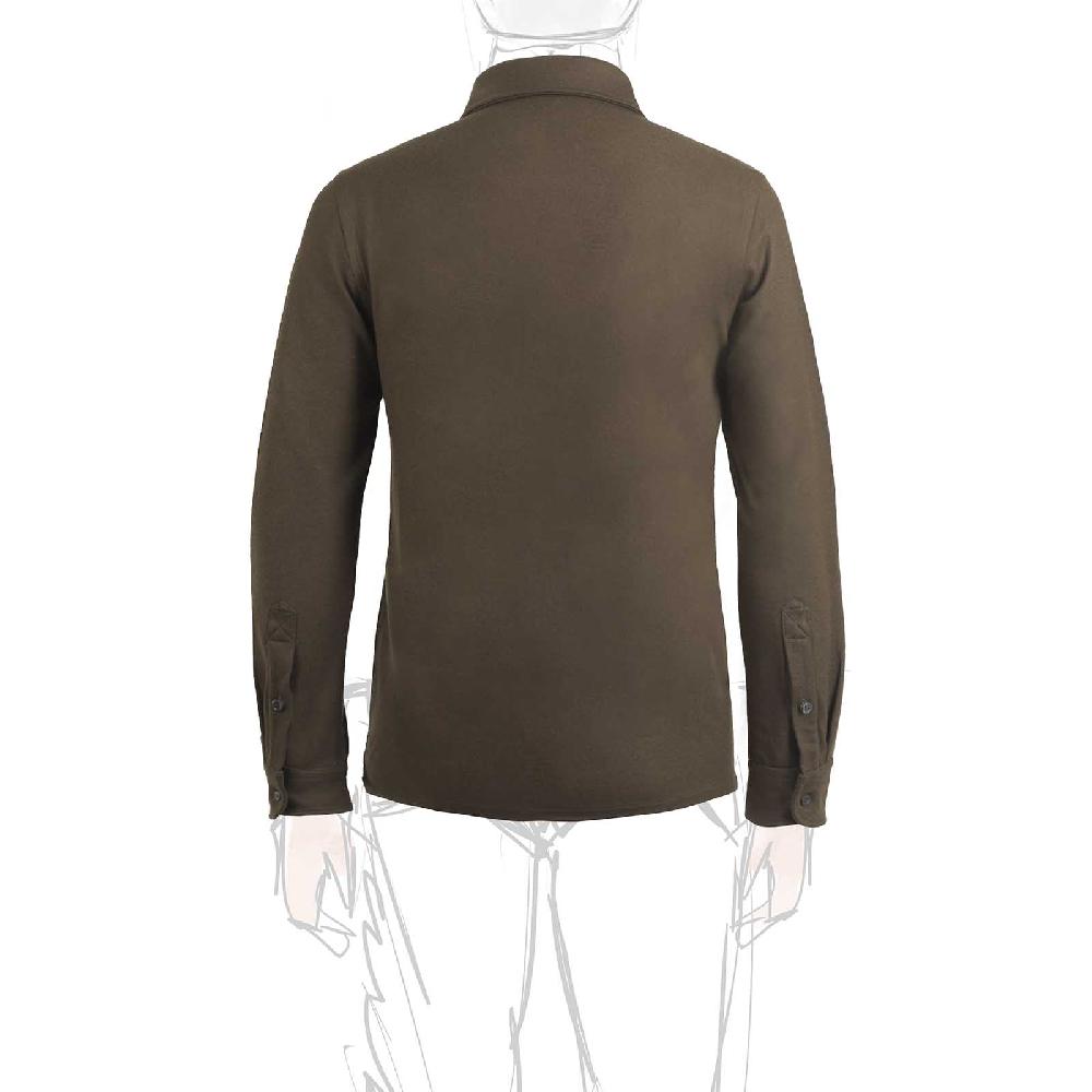 Rubinacci Camicia in cashmere verde militare 2025