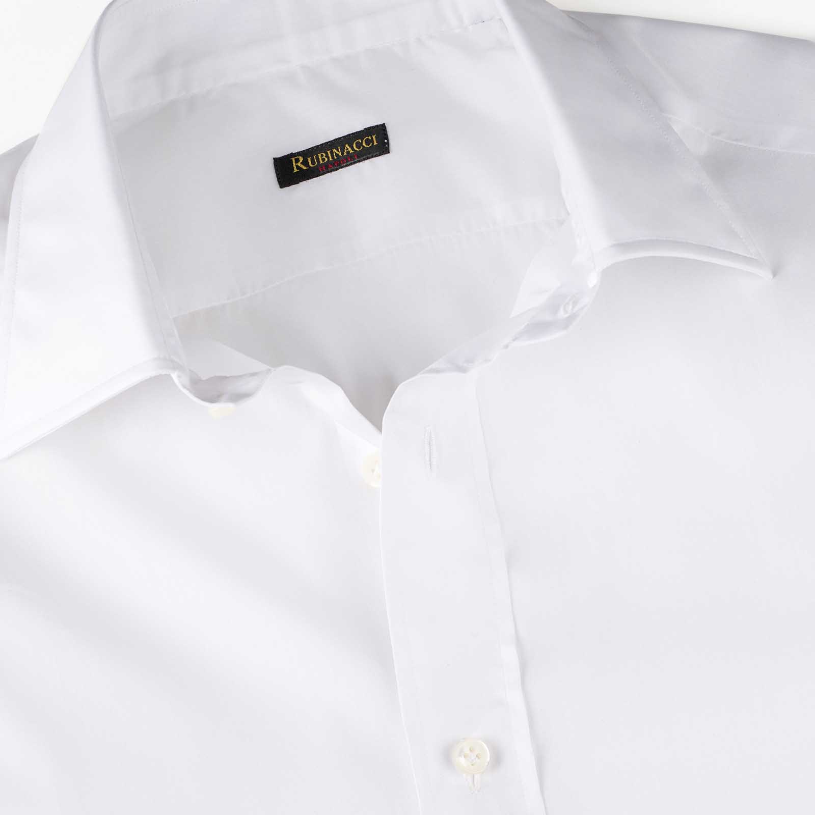 Rubinacci Camicia in cotone bianca Italy