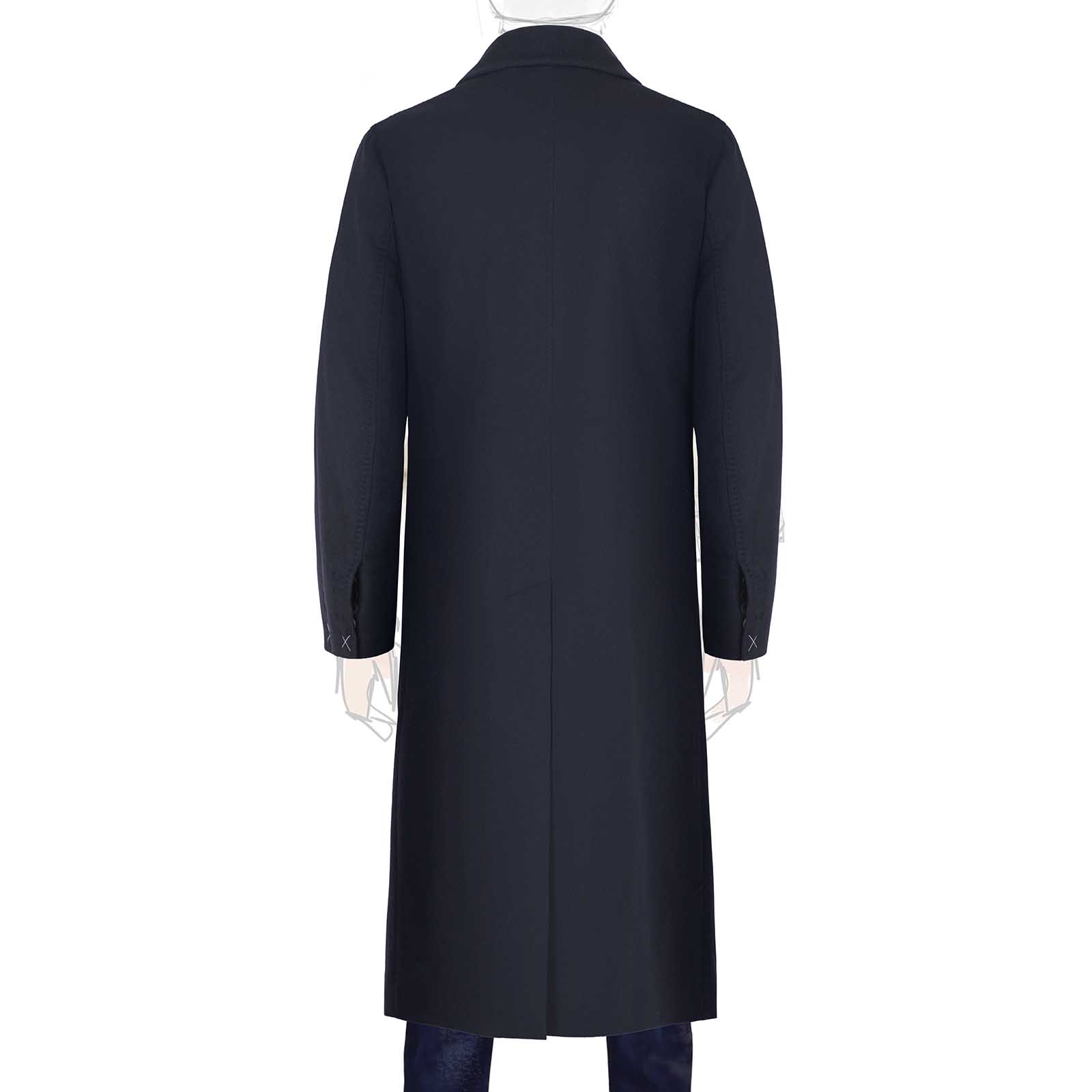 Rubinacci Cappotto in cashmere blu Vendita