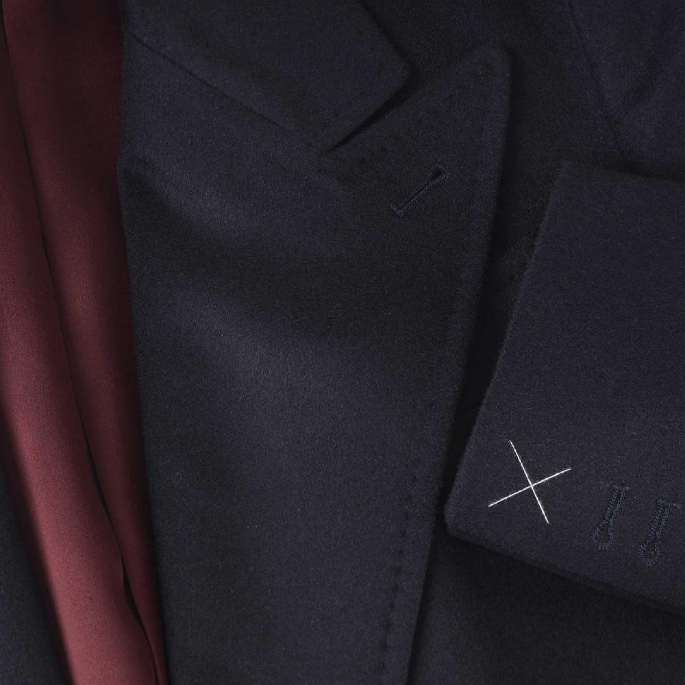 Rubinacci Cappotto in cashmere blu Vendita