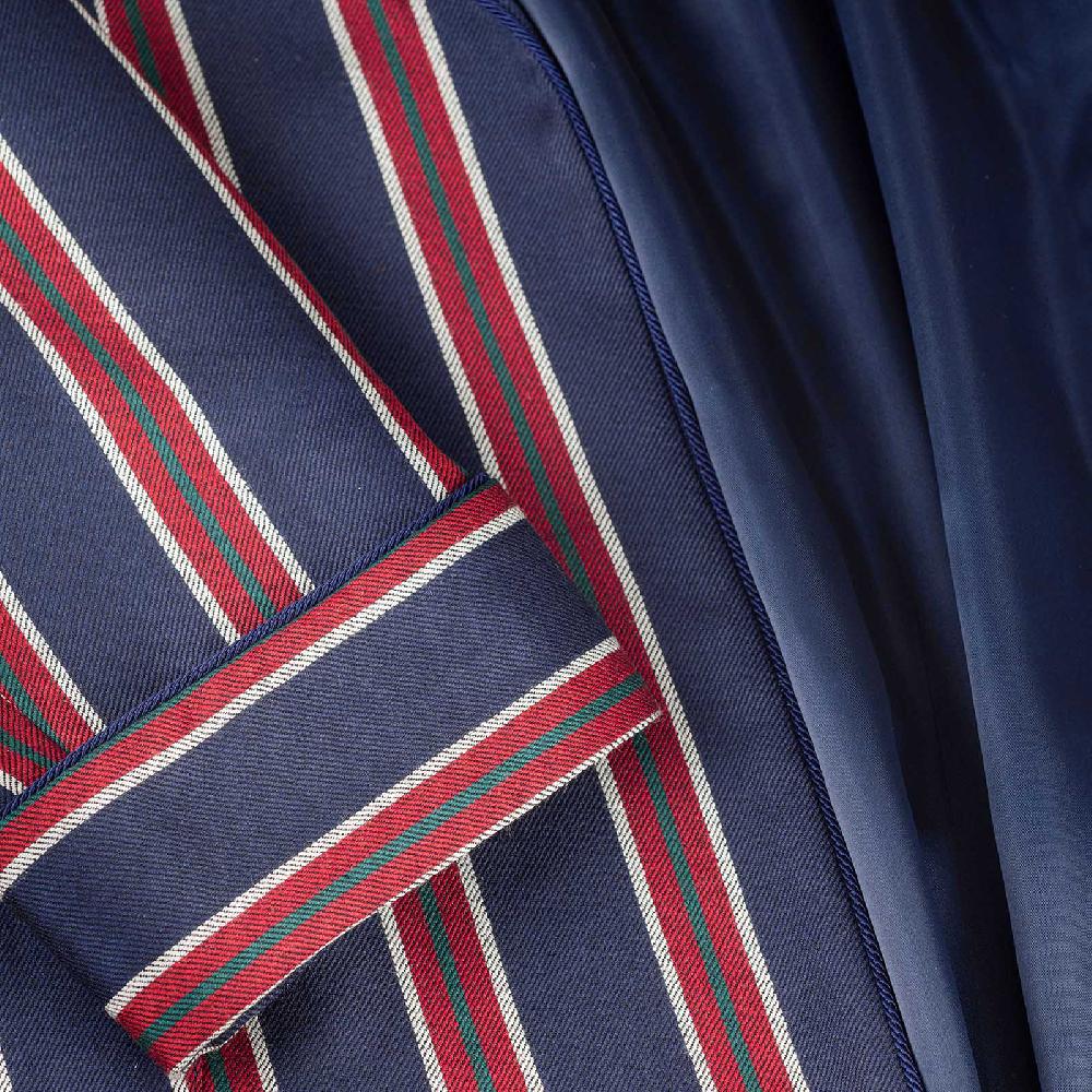 Rubinacci Vestaglia in lana e cashmere regimental Offerte